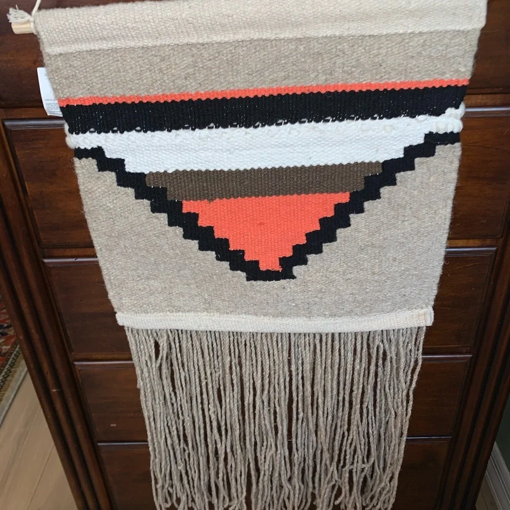 Bohemian Retro Woven Wall Hanging Wall Decor 44x18 Natural